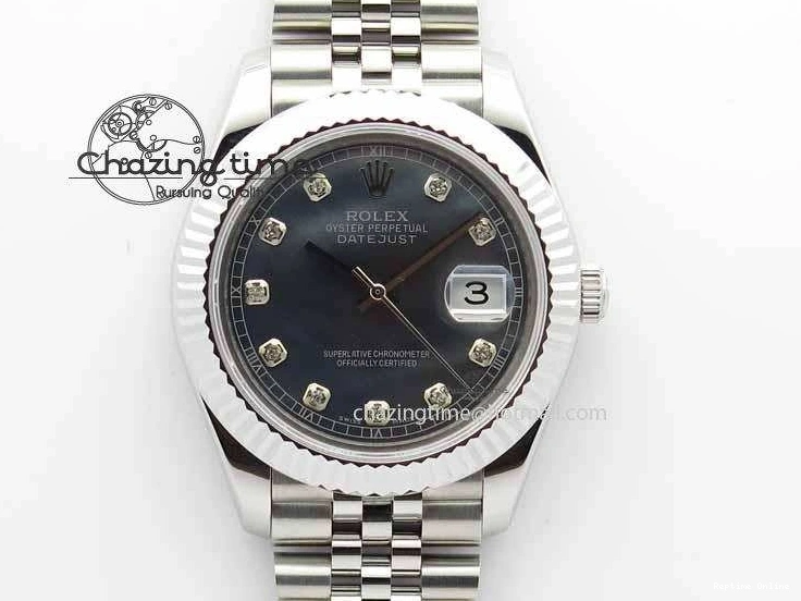 1229 Trendy DateJust II 41mm BP Maker Best Edition Black MOP Diamonds Dial On New Version Jubilee Bracelet A 3622